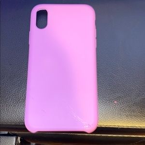 iphone XR purple silicon phone case